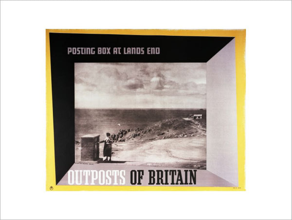 Outpost England Outposts of Britain. Posting box at Lands End – The Postal Museum Posters