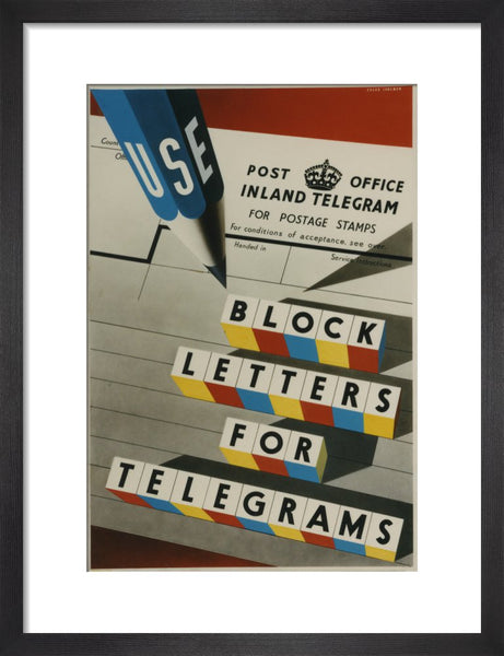 Block Letters for Telegrams – The Postal Museum Posters