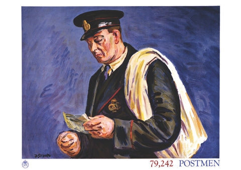 Poster featuring a Postman, by Duncan Grant