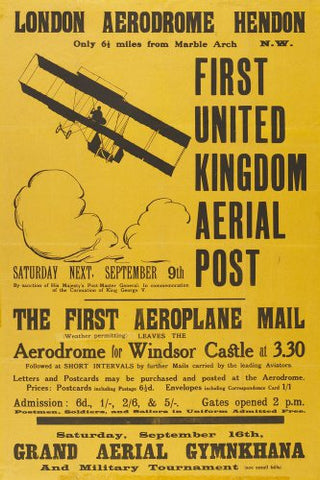 First United Kingdom Aerial Post