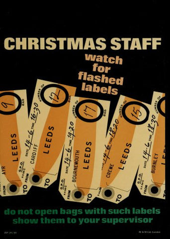 Christmas staff - watch for flash labels