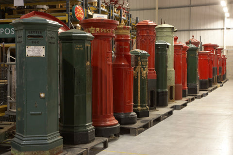 Pillar boxes from 1852 to the modern day