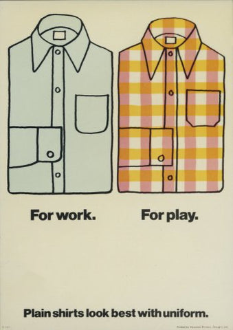 Shirts - Internal poster advising on dress code