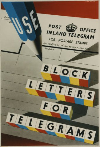 Block Letters for Telegrams